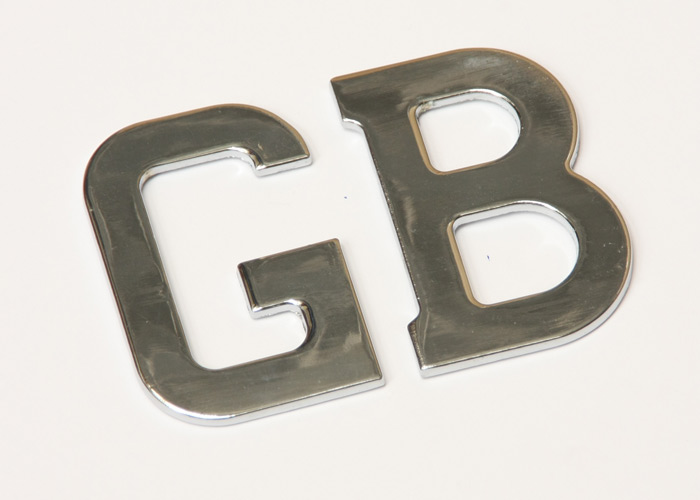 SP091 / CHROME PLATED GB BADGE - CLASSIC CAR ESSENTIAL ITEM SP091 / CHROME PLATED GB BADGE - CLASSIC CAR ESSENTIAL ITEM